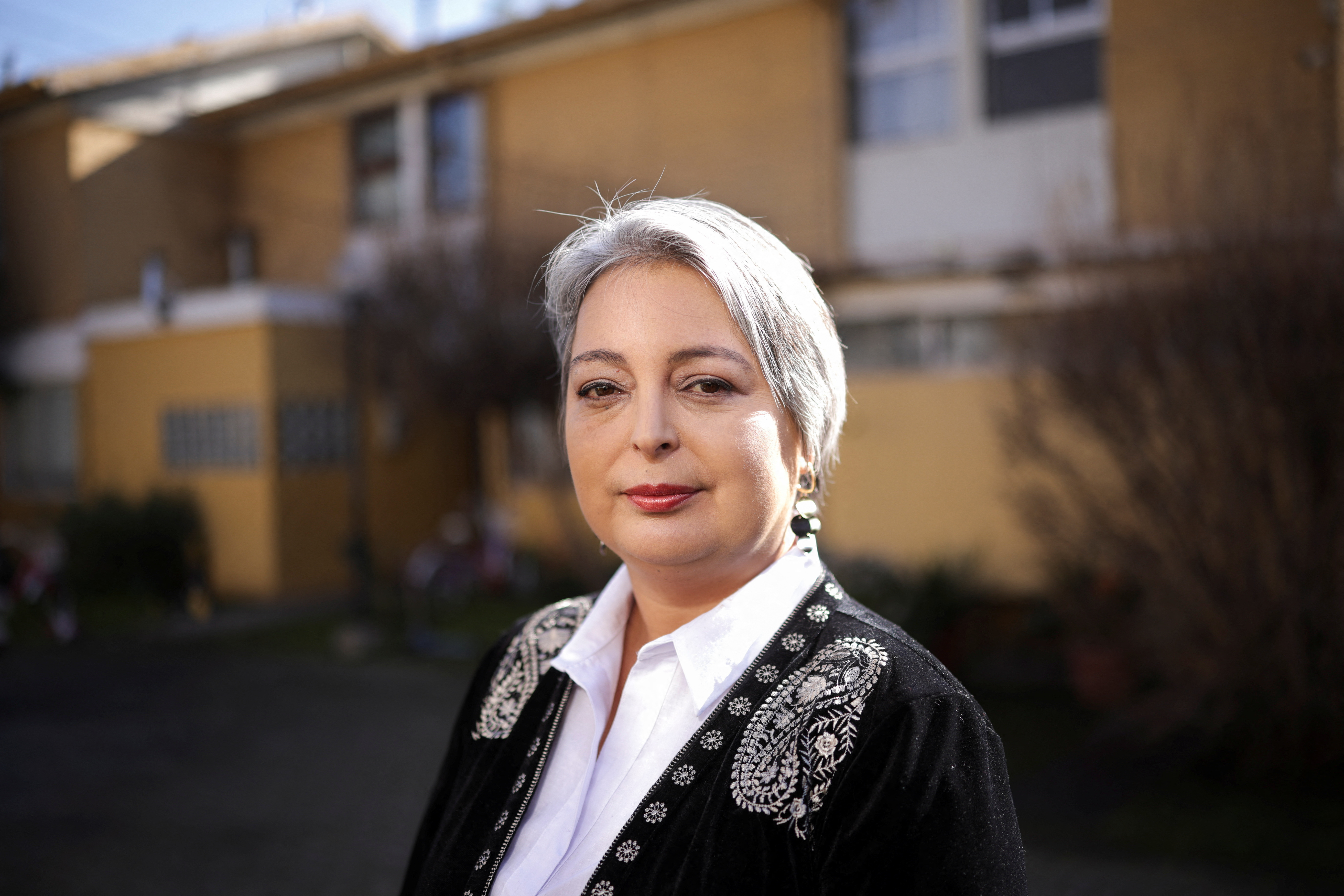 Chile leftwing coalition presidential candidate Jeannette Jara speaks with Reuters