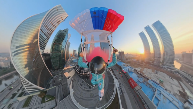 Russia Day Skyscraper jump