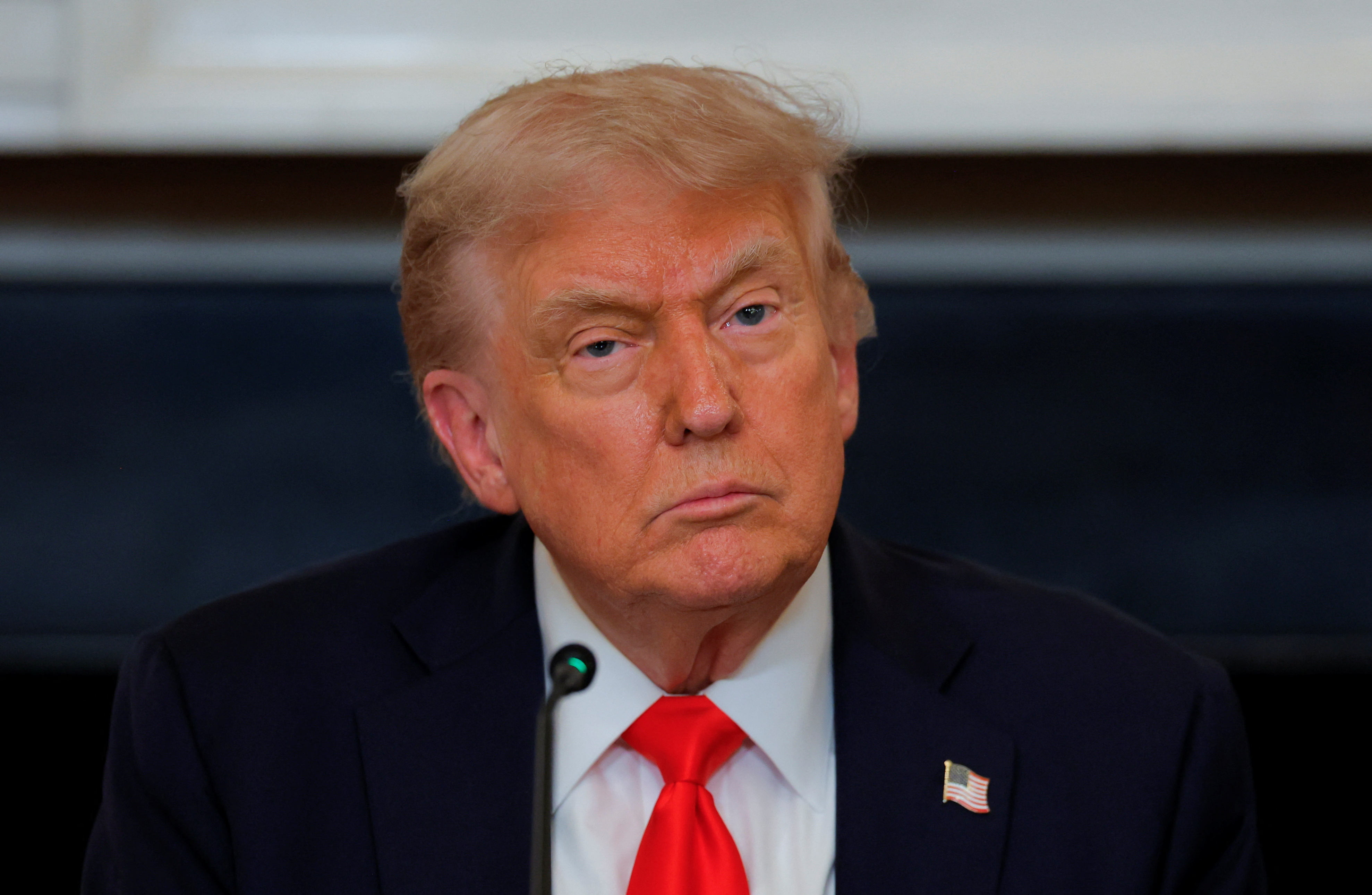 U.S. President Trump participates in a roundtable discussion with the Fraternal Order of Police at the White House