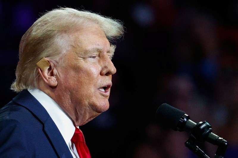 Republican presidential nominee and former U.S. President Trump campaigns in Charlotte