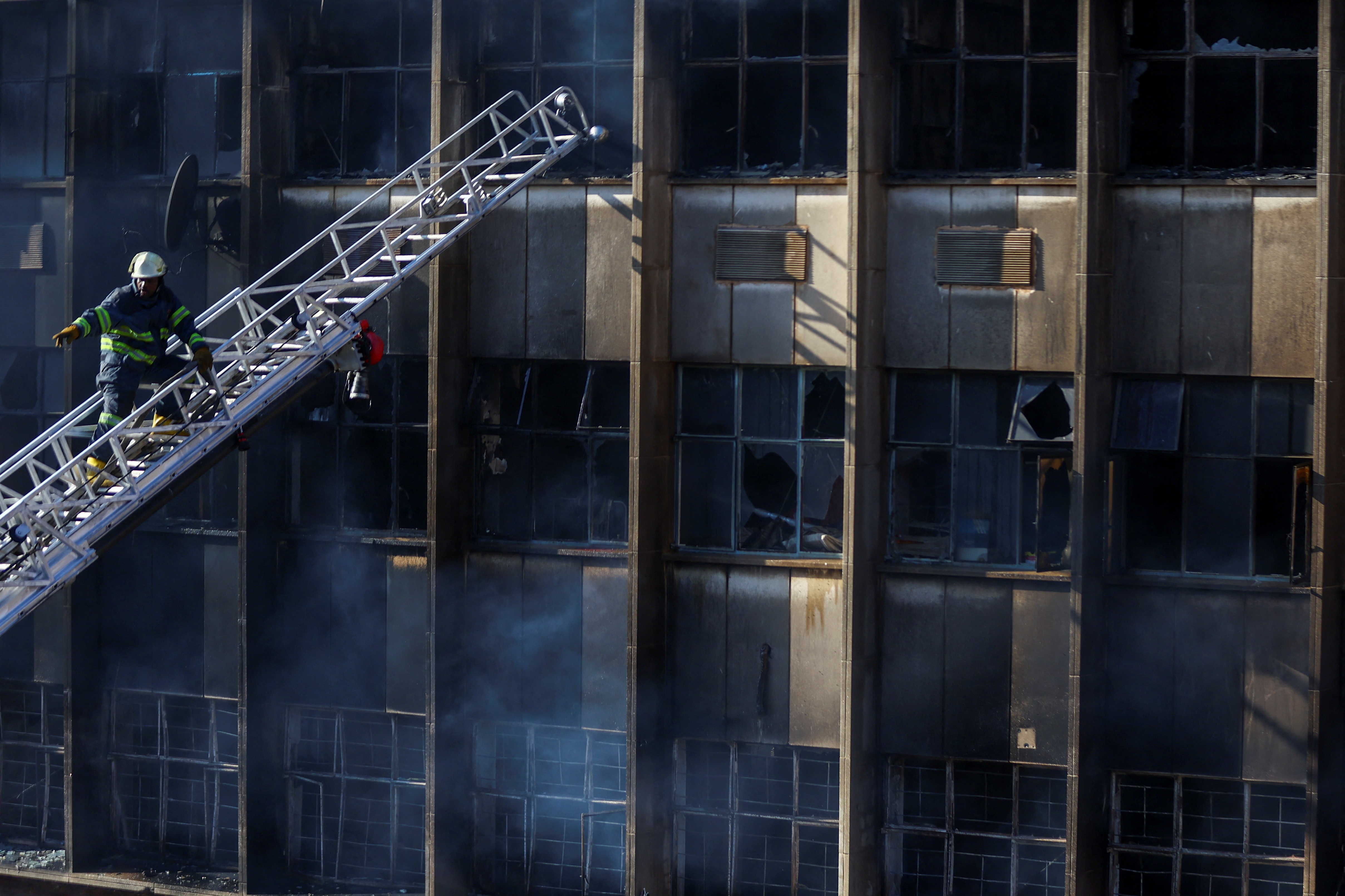 FILE PHOTO: Aftermath of fire accident in Johannesburg