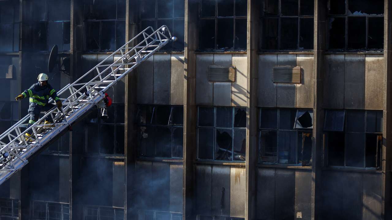 FILE PHOTO: Aftermath of fire accident in Johannesburg