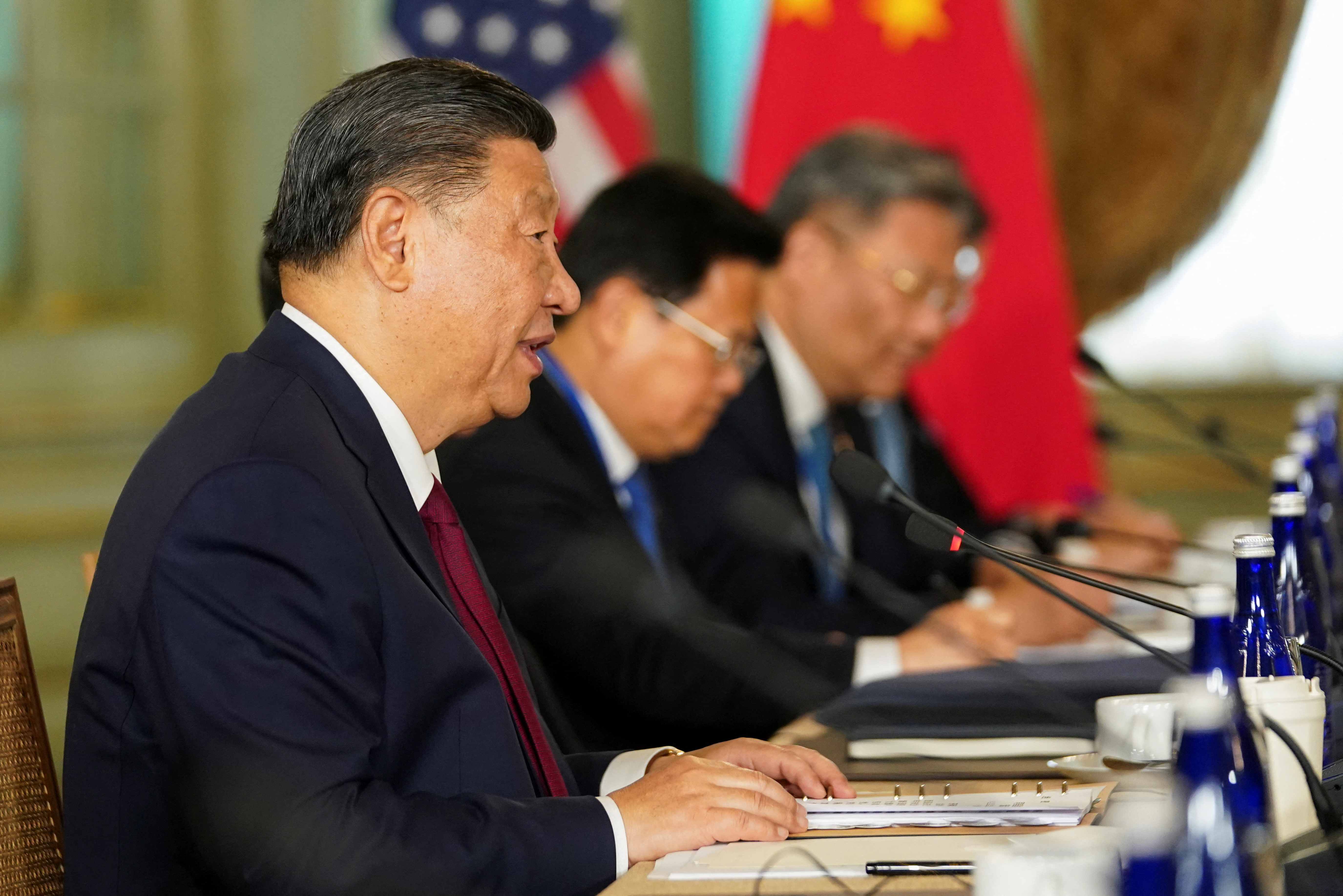 U.S. President Joe Biden meets with Chinese President Xi Jinping on the sidelines of APEC summit, in Woodside