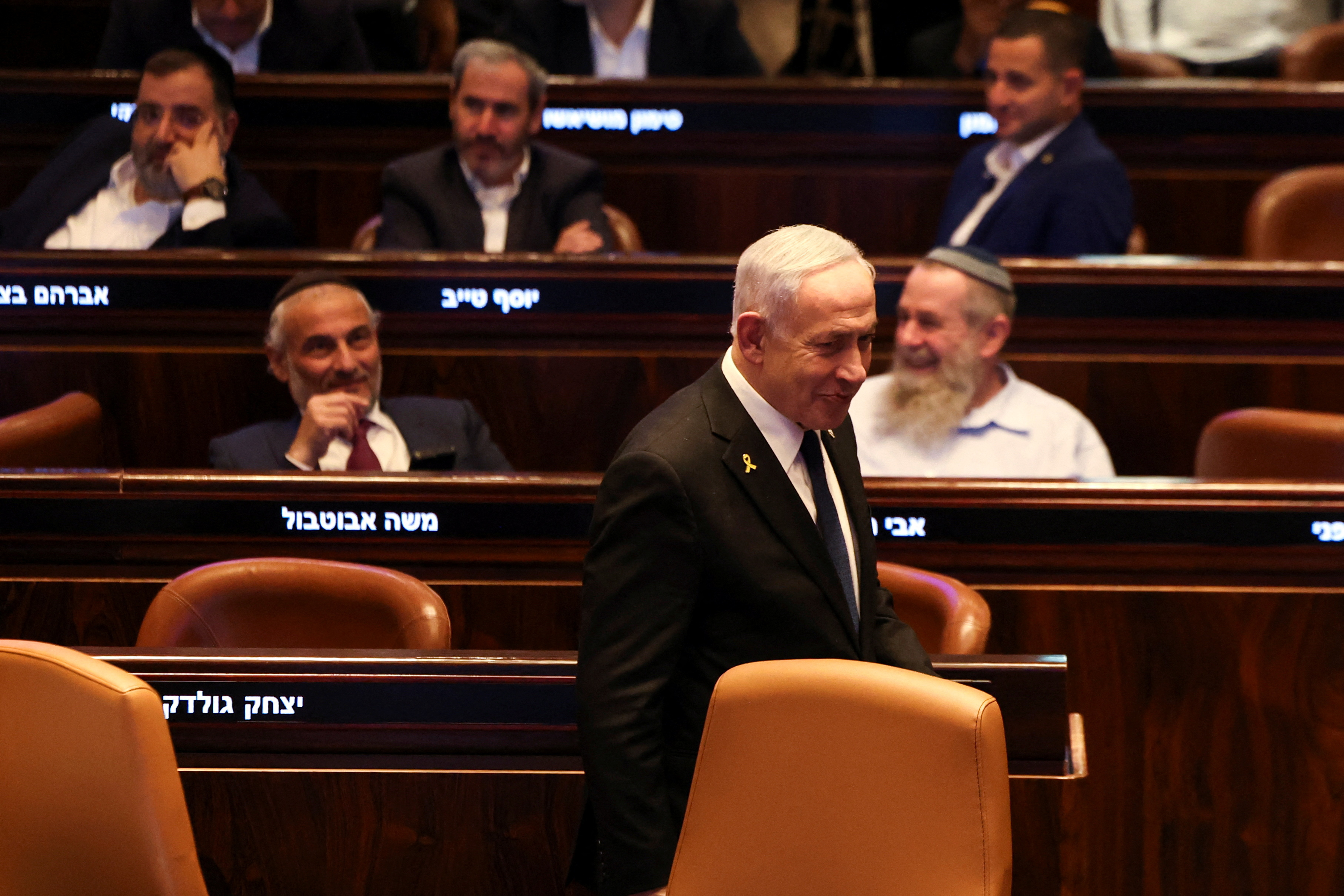 Session of the Knesset for a vote over possible expulsion of Ayman Odeh from parliament, in Jerusalem