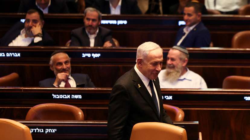 Session of the Knesset for a vote over possible expulsion of Ayman Odeh from parliament, in Jerusalem