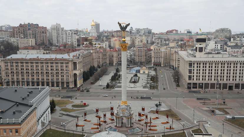 FILE PHOTO: A view shows central Kyiv