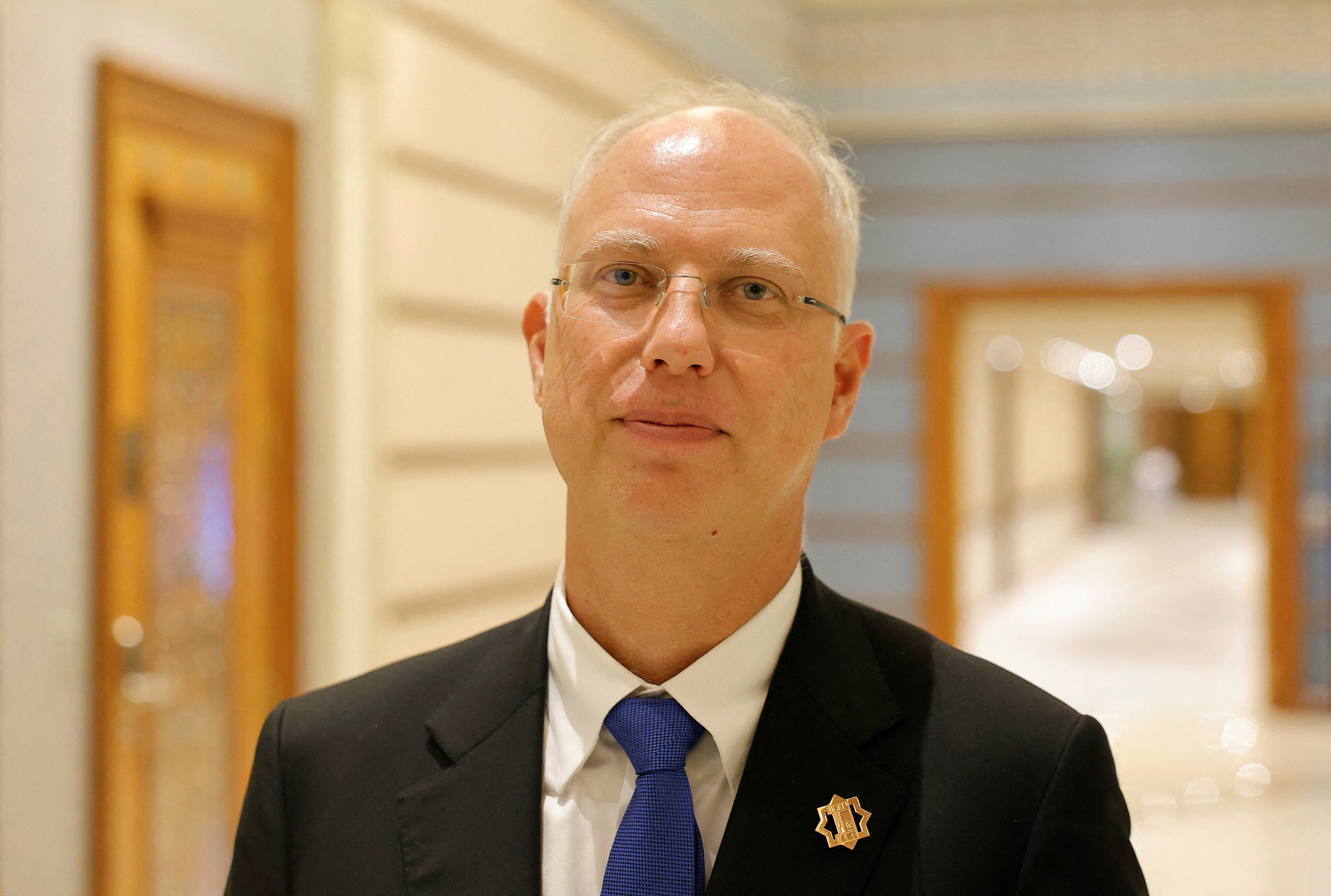 FILE PHOTO: The head of Russia's sovereign wealth fund Kirill Dmitriev poses for a picture after the U.S.-Russia talks in Riyadh