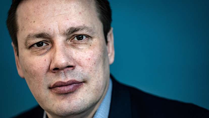 FILE PHOTO: Erik Jensen, Chairman of the party Siumut, poses at the Greenland Parliament, Inatsisartut, ahead of parliamentary election, in Nuuk