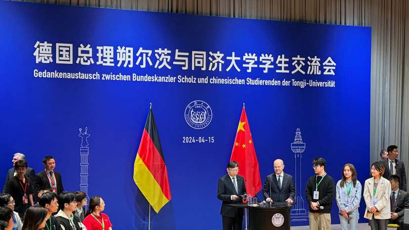 German Chancellor Olaf Scholz in China