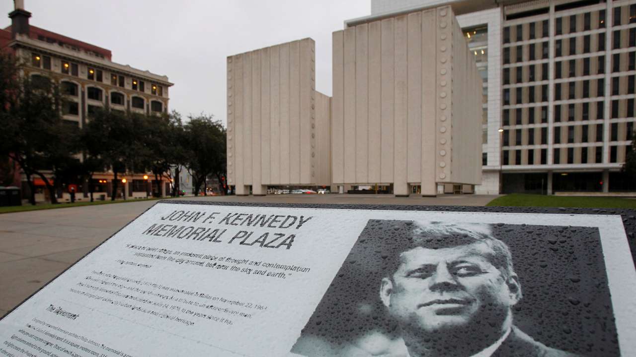 FILE PHOTO: The John F. Kennedy Memorial Plaza is pictured on the 50th anniversary of JFK's assassination in Dallas