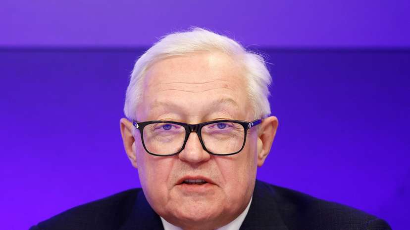 Russia's Deputy Foreign Minister Sergei Ryabkov holds a press conference in Moscow