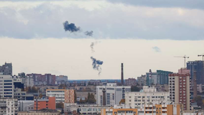 Russian drone strike in Kyiv