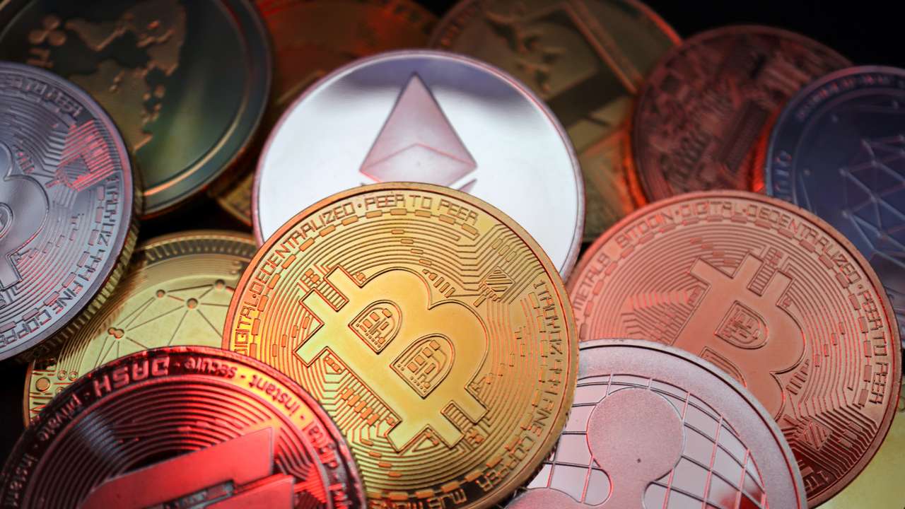 Illustration picture of cryptocurrencies