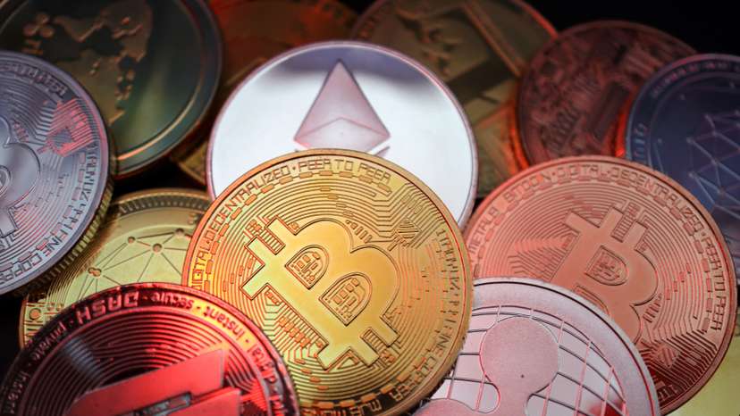 Illustration picture of cryptocurrencies