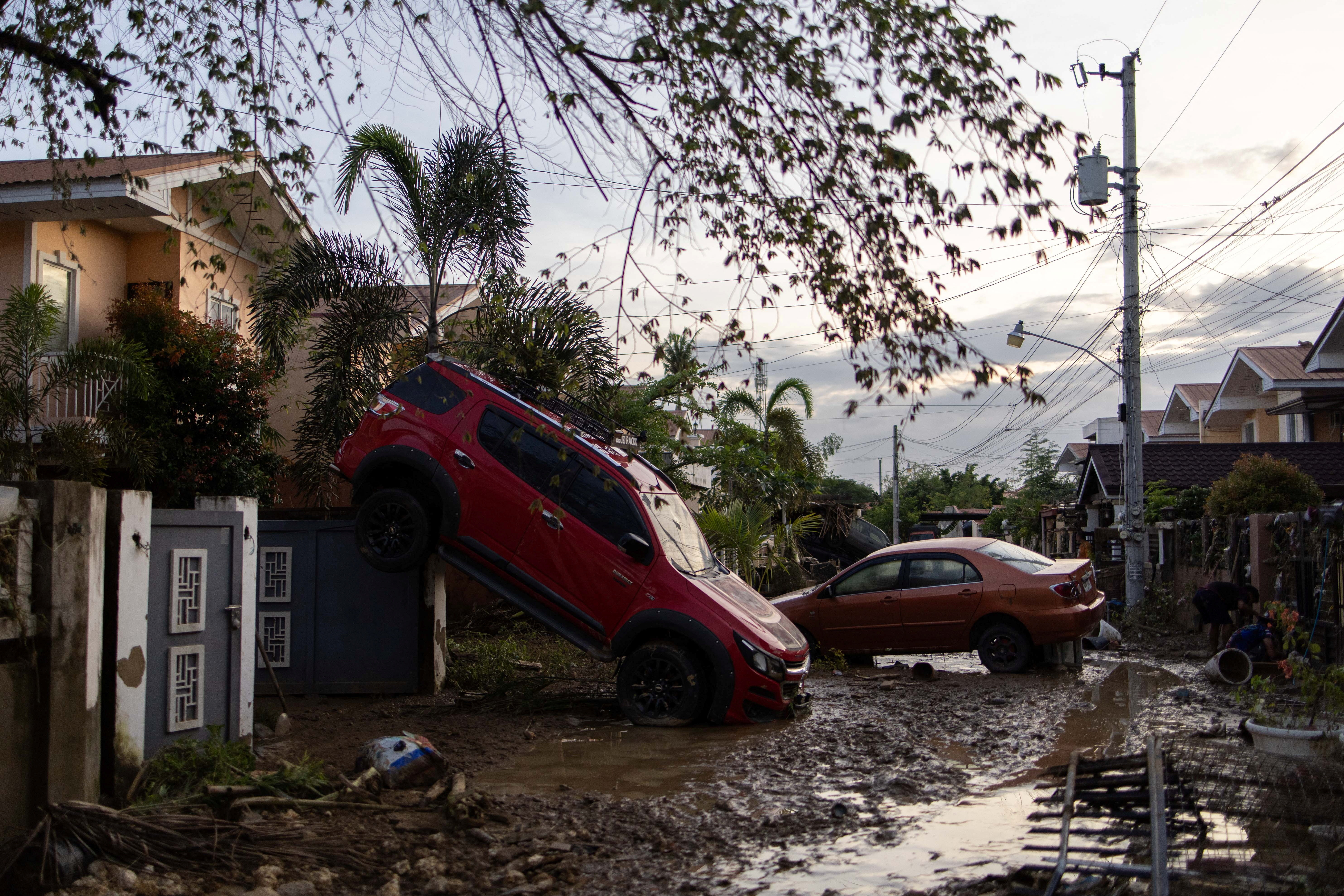 Aftermath of Typhoon Kalmaegi in Cotcot