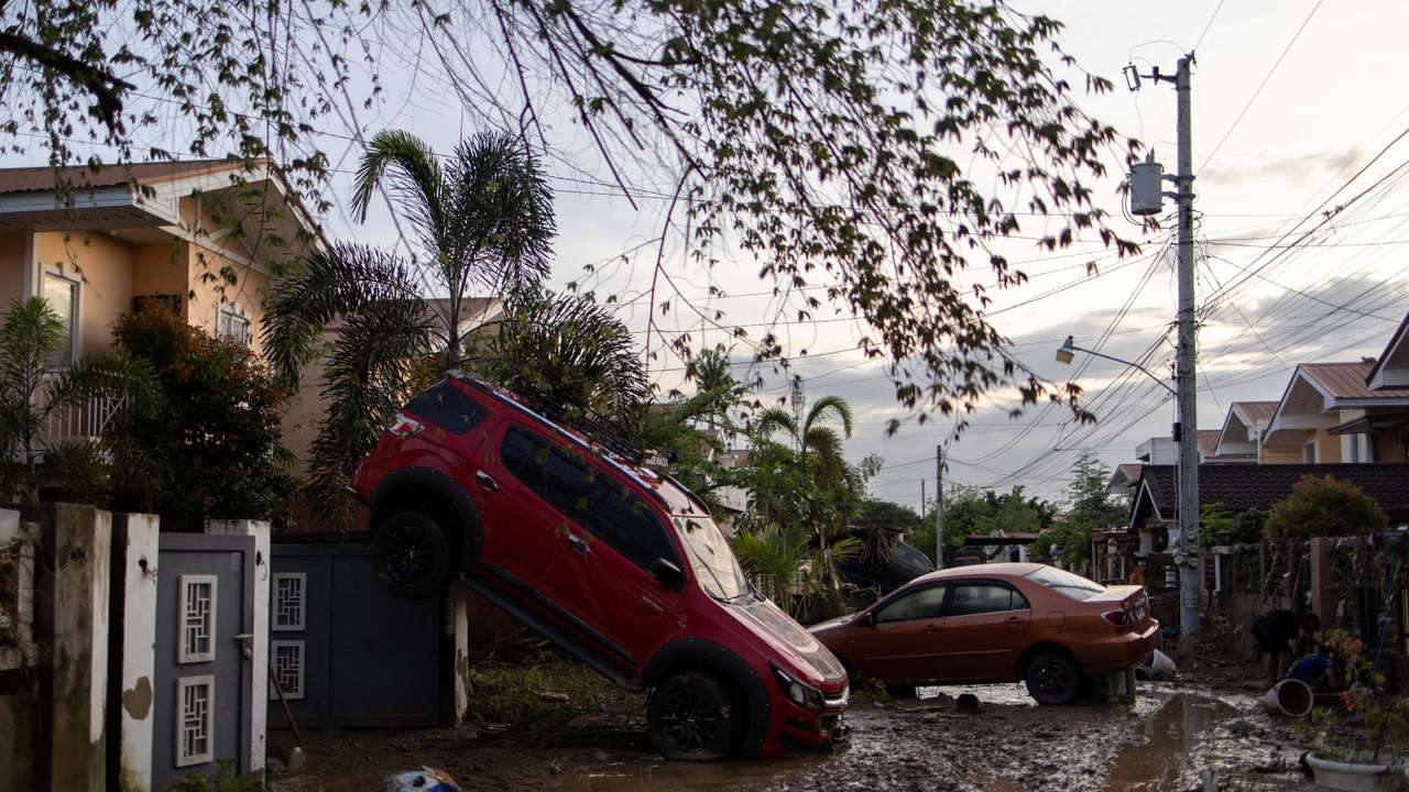 Aftermath of Typhoon Kalmaegi in Cotcot