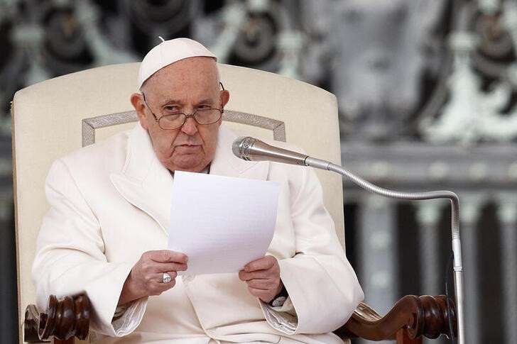 Pope Francis holds a weekly audience at the Vatican