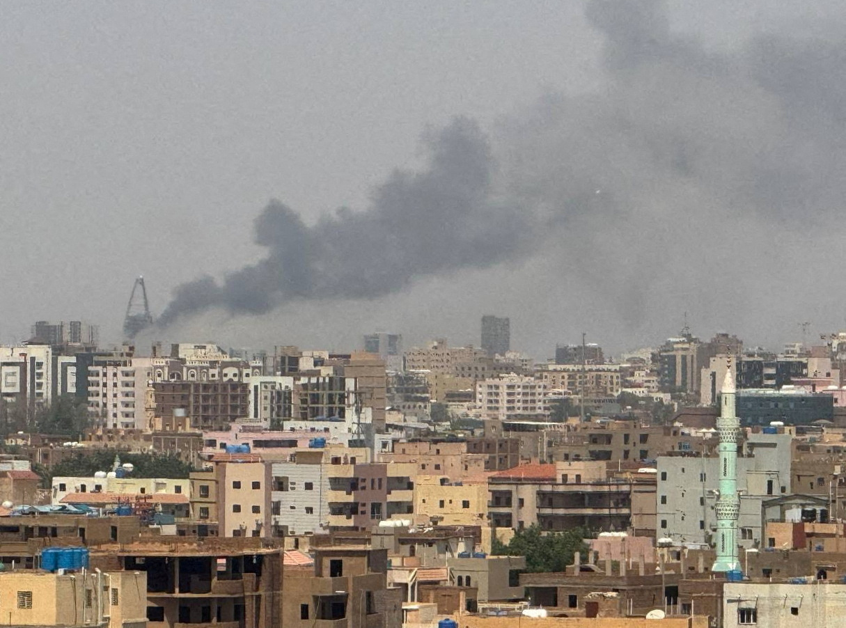 FILE PHOTO: Khartoum pictured  during clashes between Sudanese army and paramilitary forces in September 2024