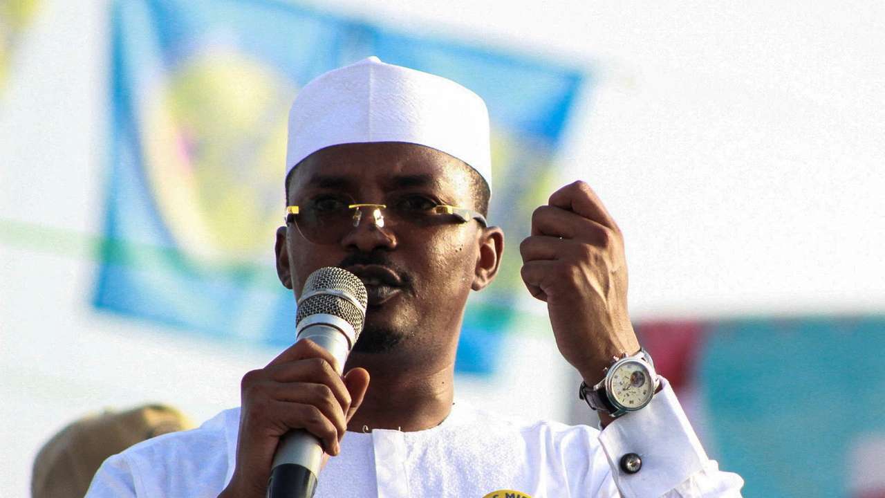 FILE PHOTO: Chad's interim President Deby launches his presidential campaign