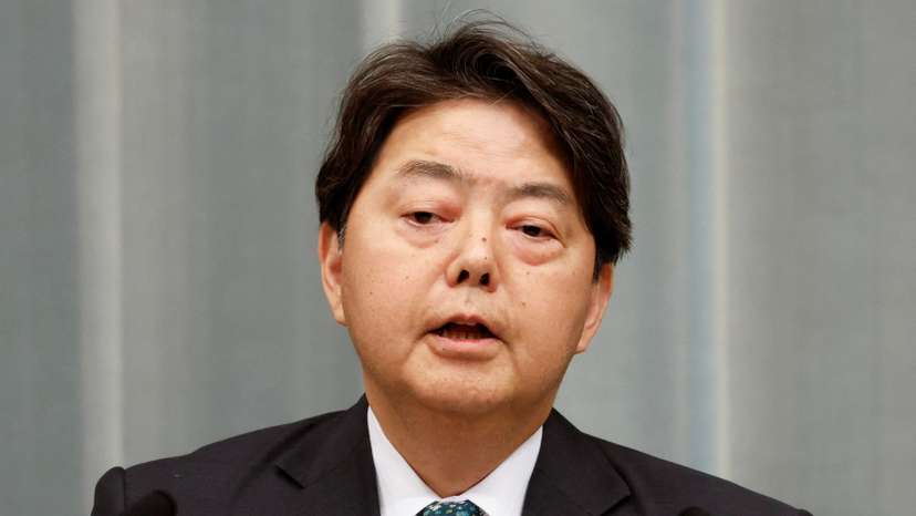 Japan's Chief Cabinet Secretary Yoshimasa Hayashi attends a press conference in Tokyo