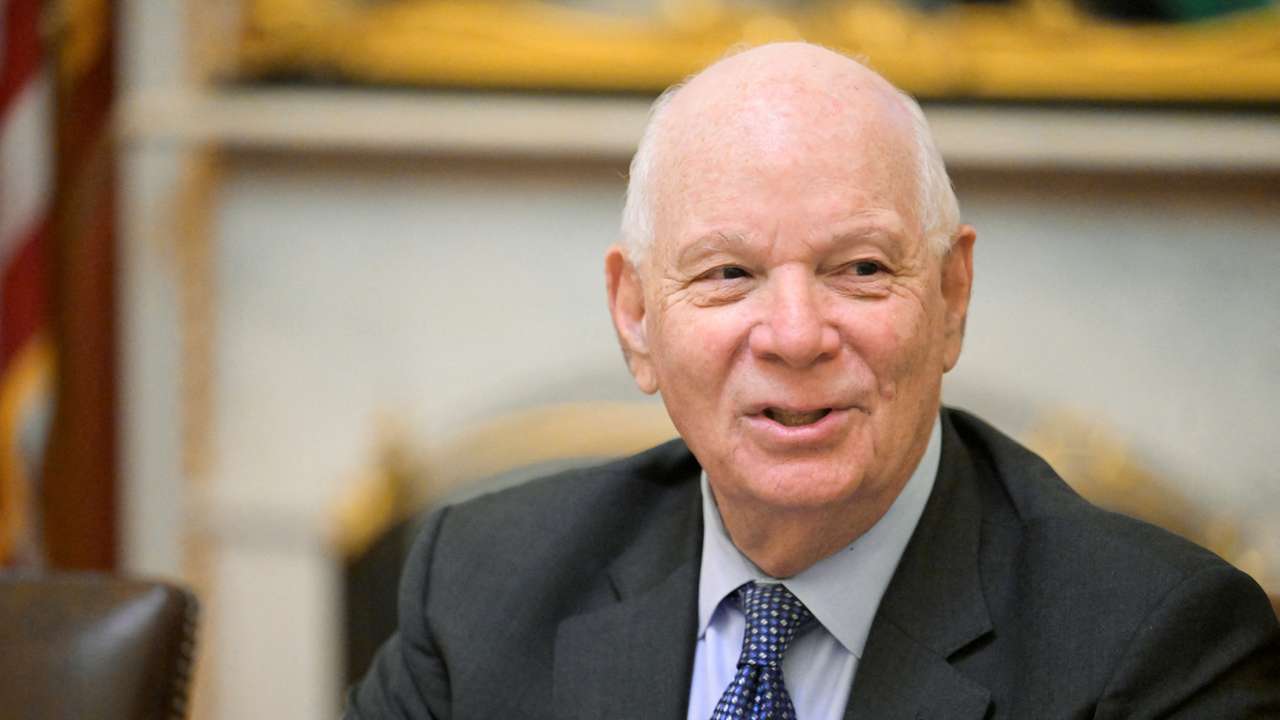 FILE PHOTO: U.S. Senator Ben Cardin (D-MD) speaks at a committee meeting after assuming the chairmanship of the Senate Foreign Relations Committee at the U.S. Capitol on Capitol Hill in Washington