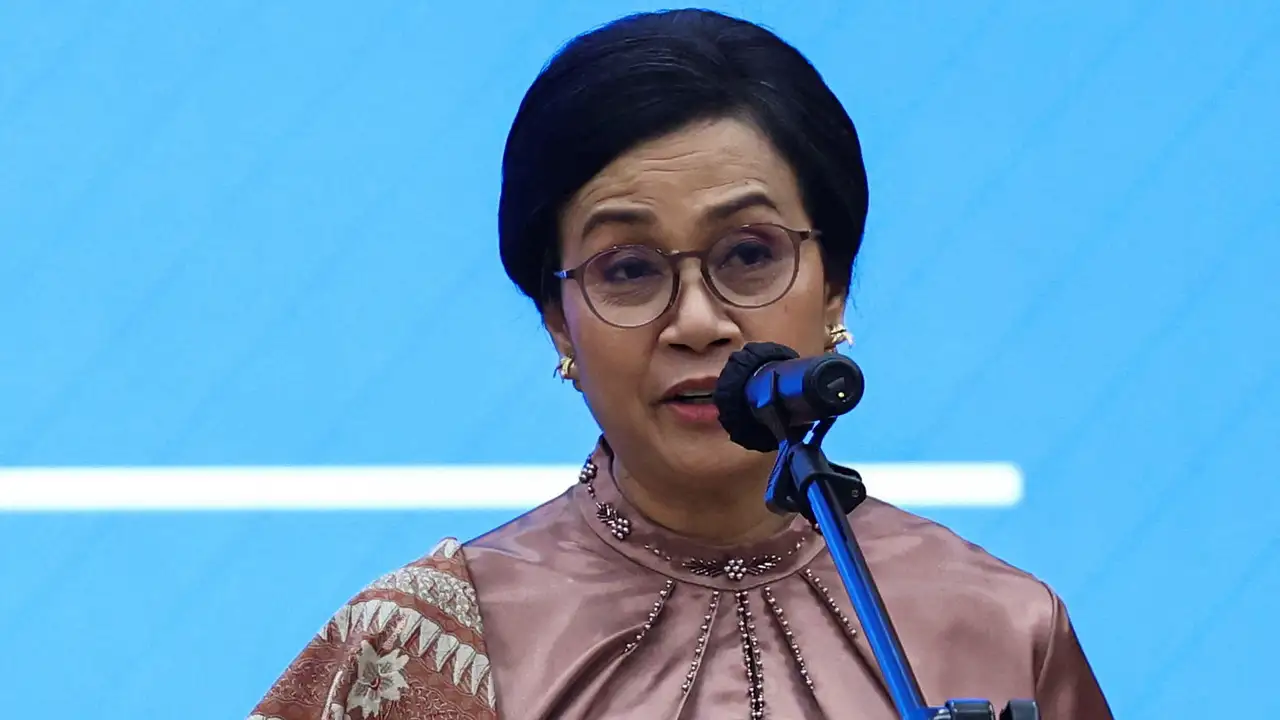 Indonesia's finance minister handover ceremony in Jakarta