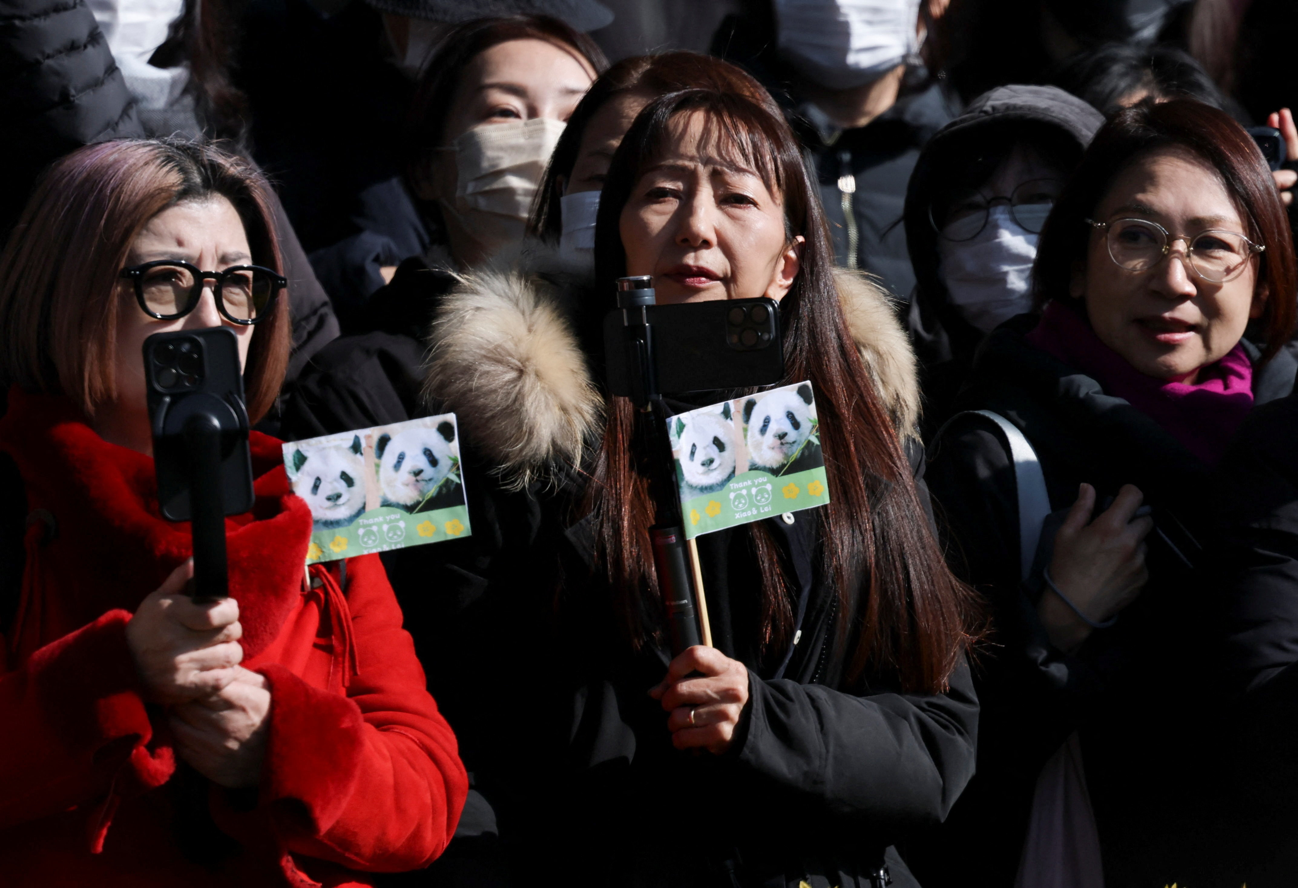 Japan's last two pandas Xiao Xiao and Lei Lei return to China ahead of the end of loan agreement in Tokyo