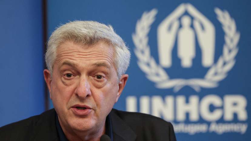 United Nations High Commissioner for Refugees Filippo Grandi during press conference in Beirut, Lebanon