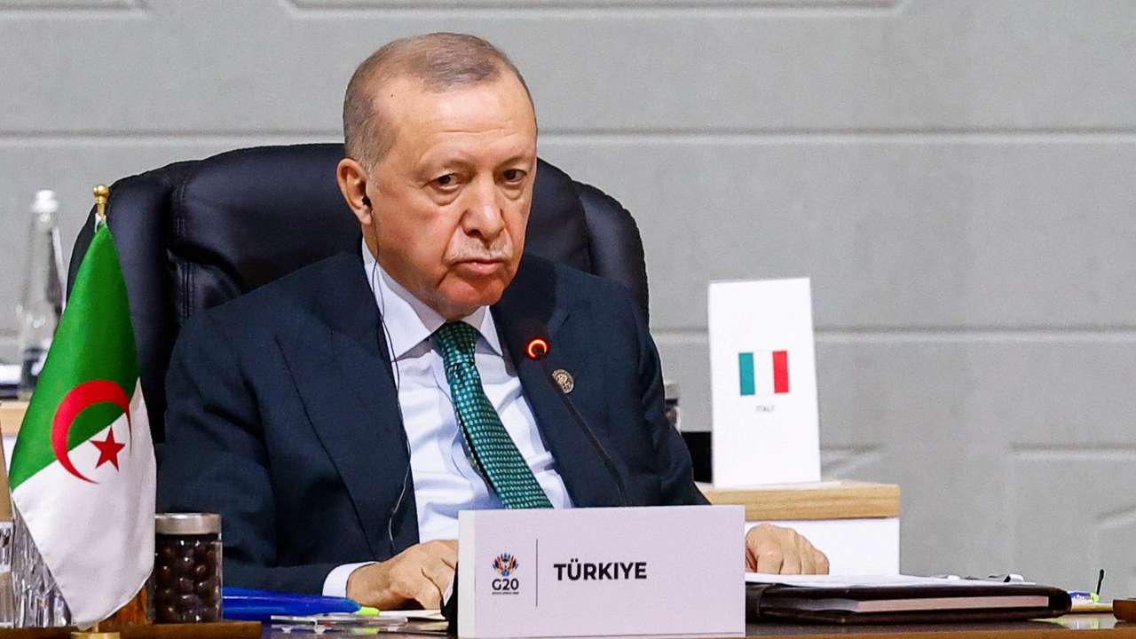 Leaders attend a plenary session on the opening day of the G20 Summit, in Johannesburg