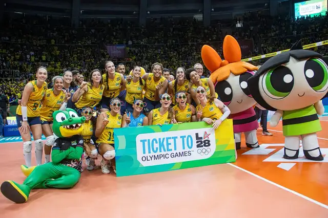 A seleção feminina de vôlei venceu o Sul-Americano e garantiu vaga olímpica.