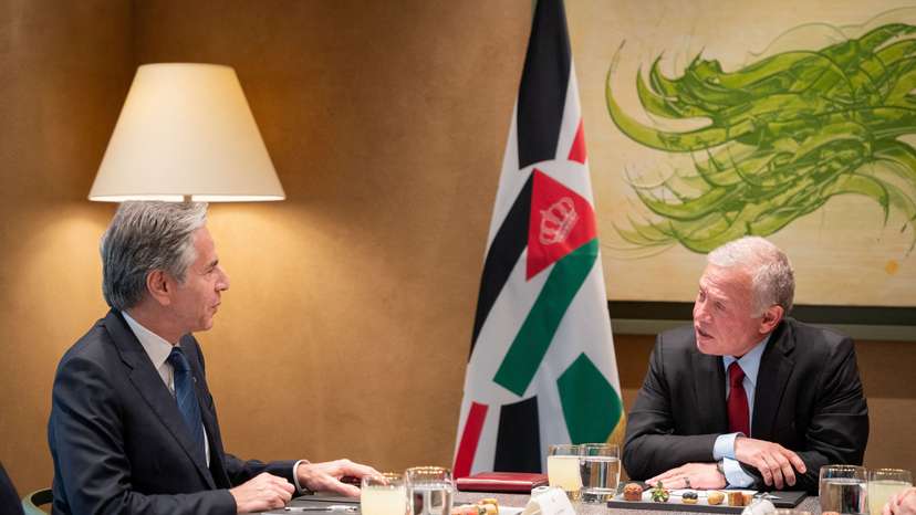 U.S. Secretary of State Antony Blinken meets with Jordan's King Abdullah in Aqaba