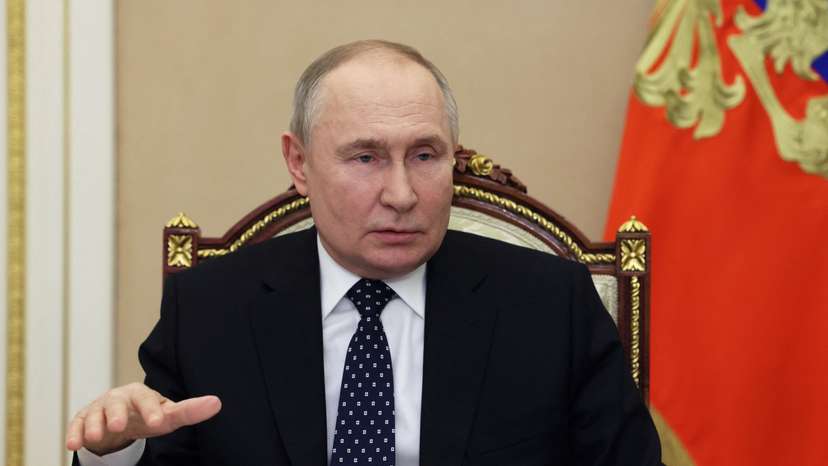 Russian President Putin attends a ceremony to open new youth centres in Russia's regions, via video link in Moscow