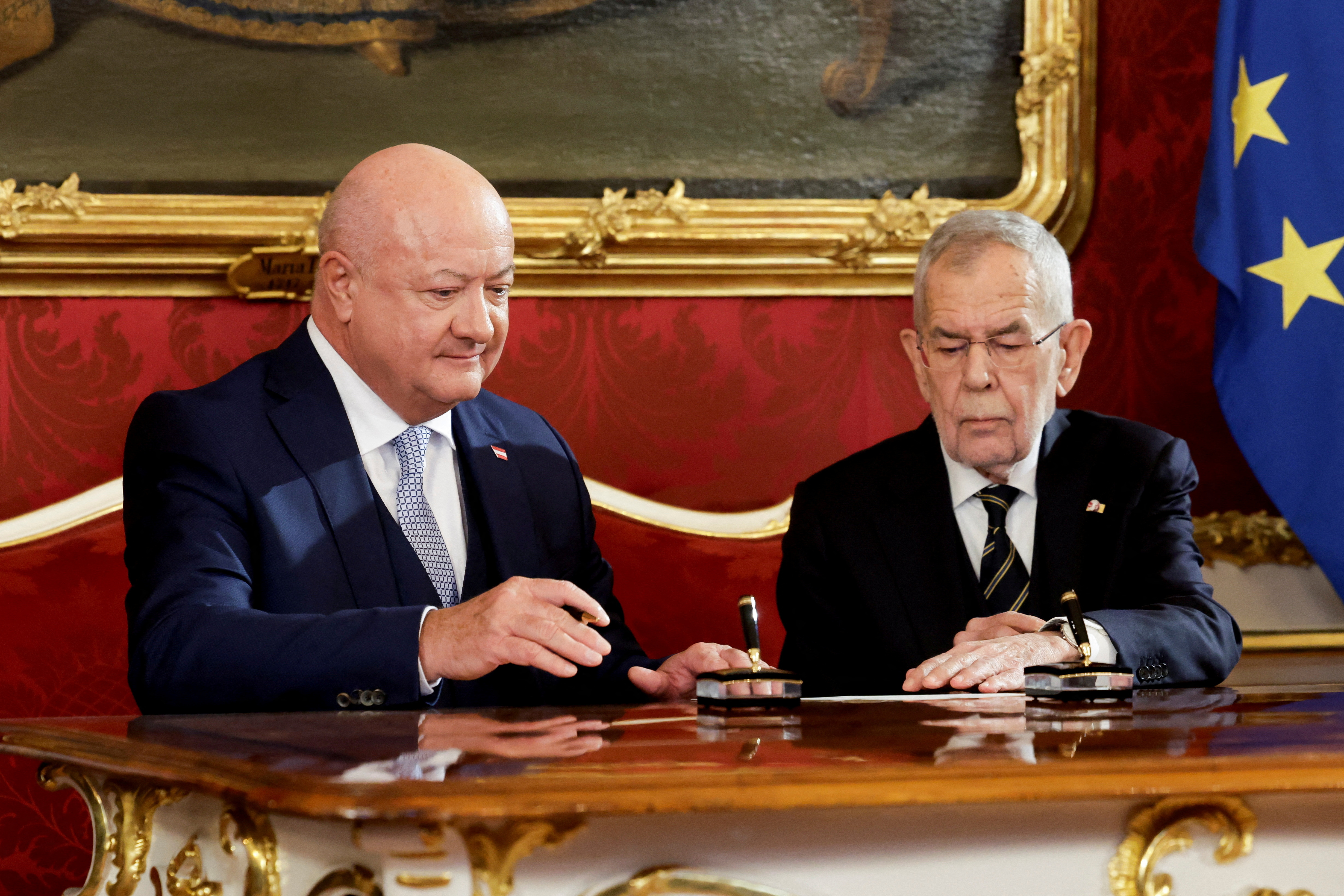 Swearing-in ceremony of Austria's new government, in Vienna