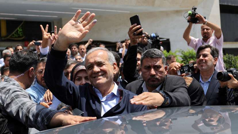 FILE PHOTO: Iranians vote in snap presidential election