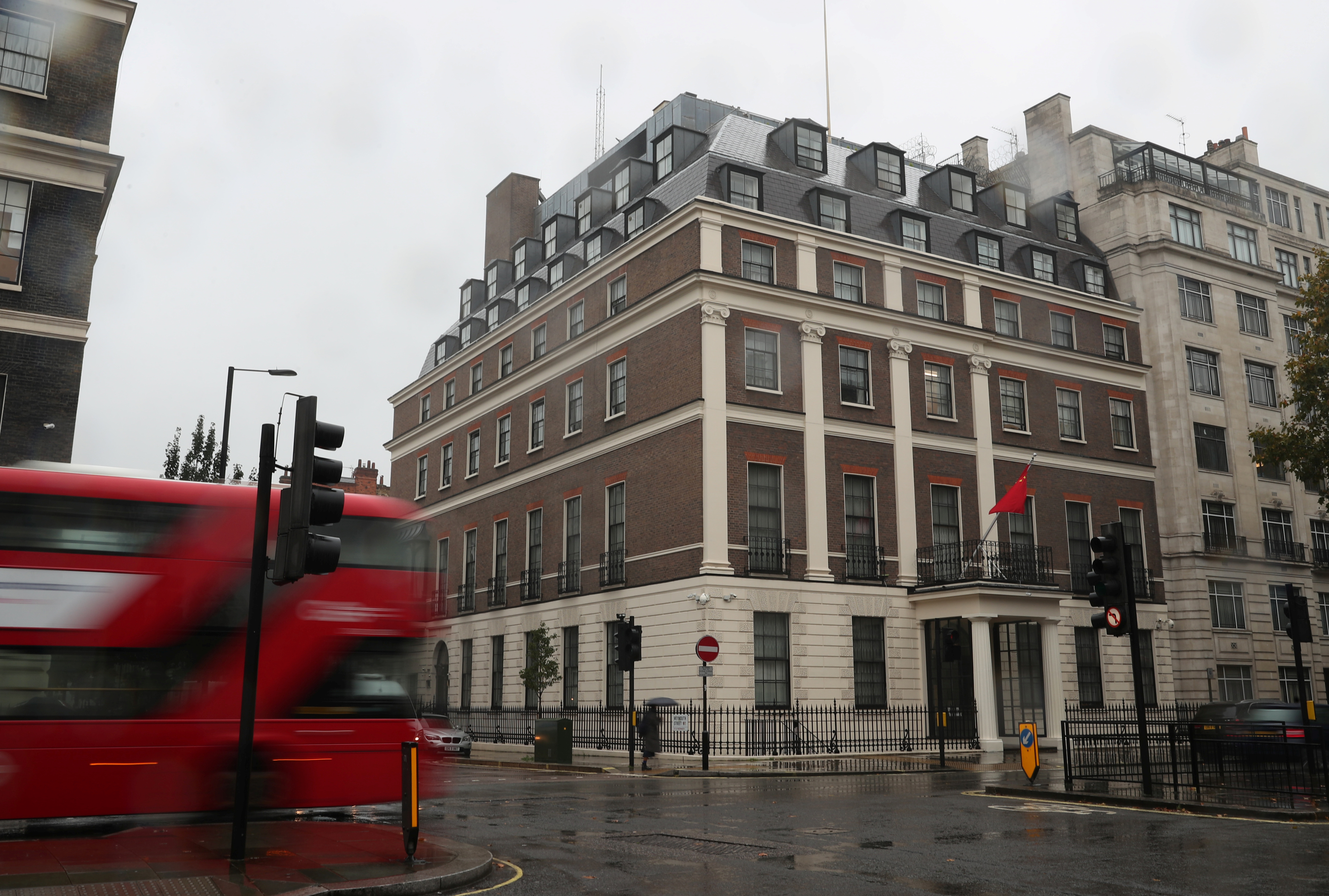 General view of the Chinese Embassy in London