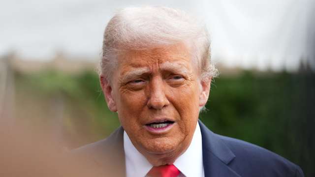 U.S. President Trump departs for a state visit to Britain