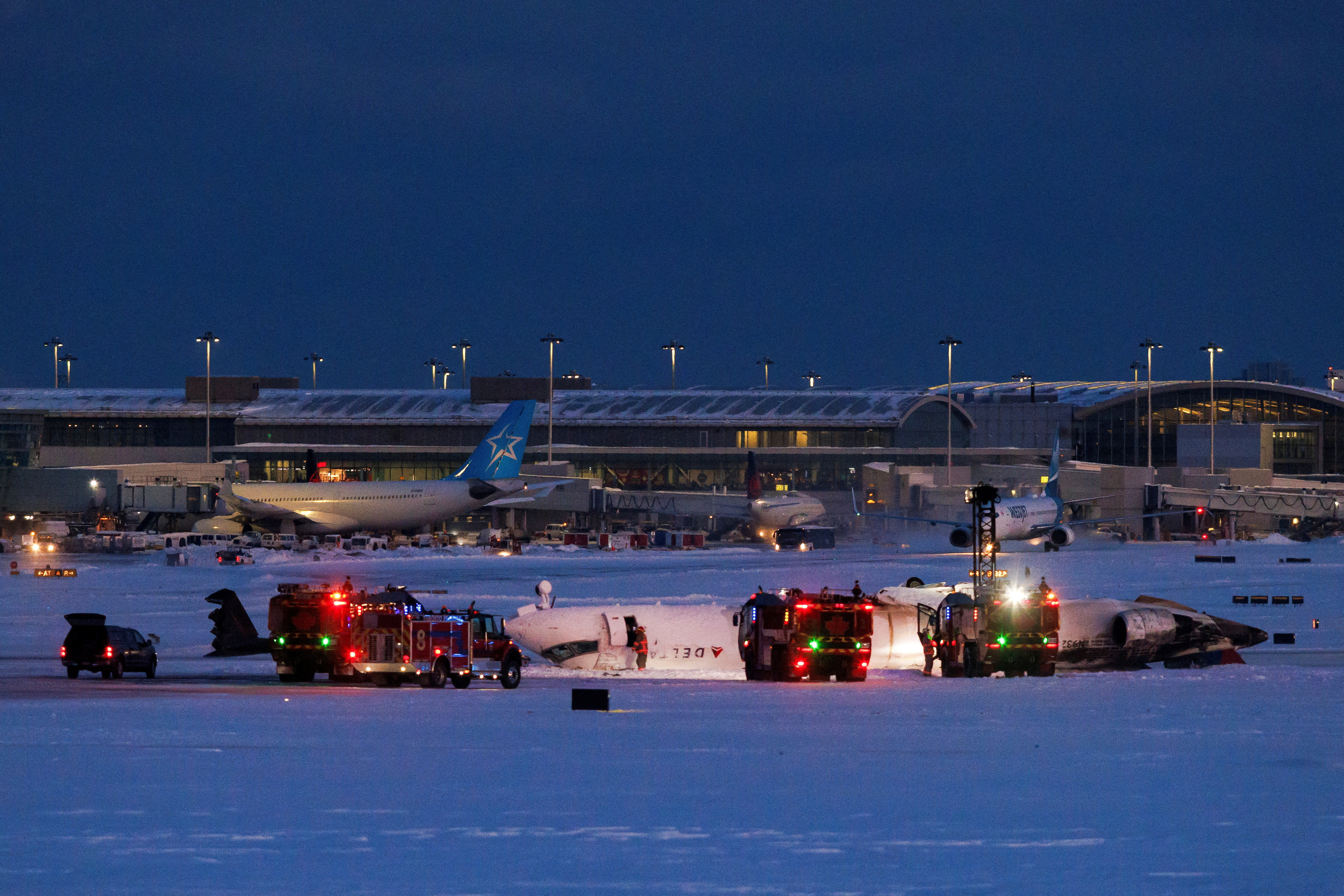 Plane crash at Toronto Pearson International Airport in Mississauga