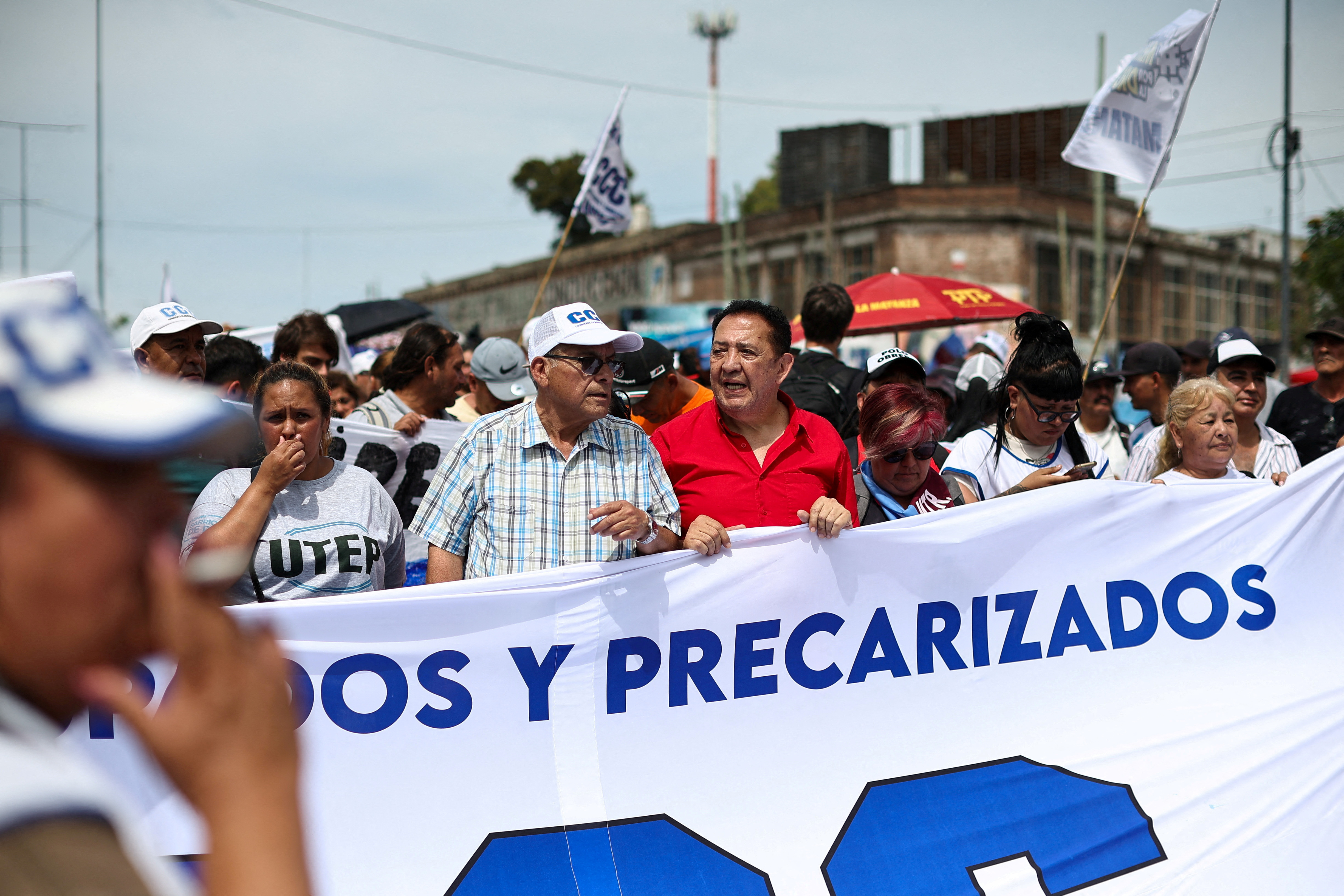 FILE PHOTO: Protest against Argentine President Javier Milei's economic reforms, in Buenos Aires