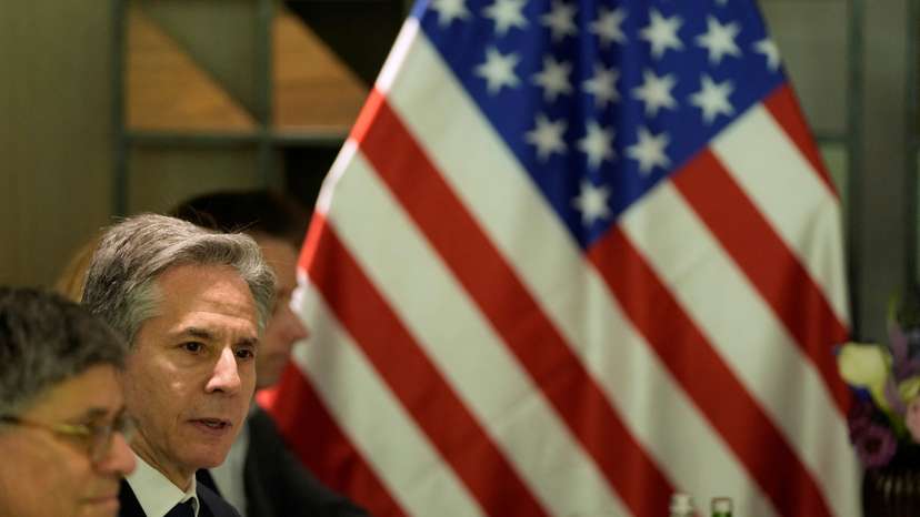 U.S. Secretary of State Antony Blinken in Tel Aviv