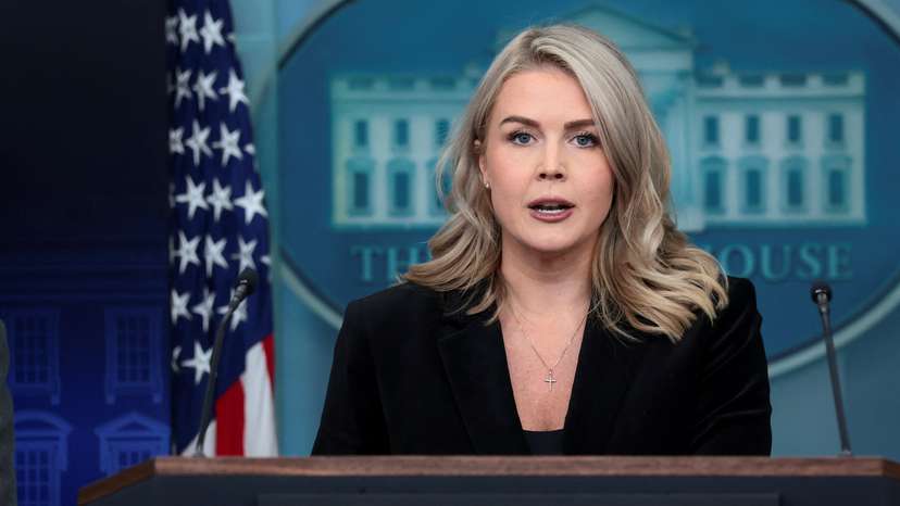 White House Press Secretary Leavitt holds a press briefing, at the White House