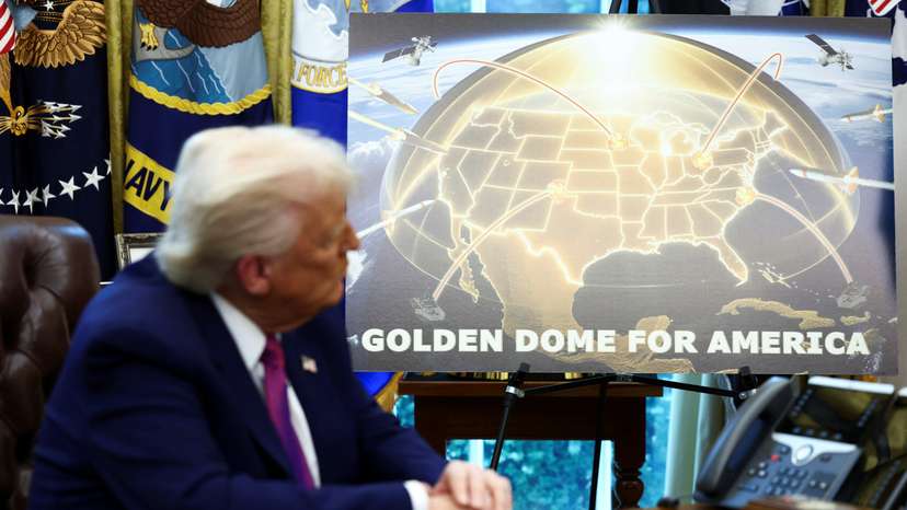 U.S. President Donald Trump and U.S. Defense Secretary Pete Hegseth make an announcement at the White House in Washington