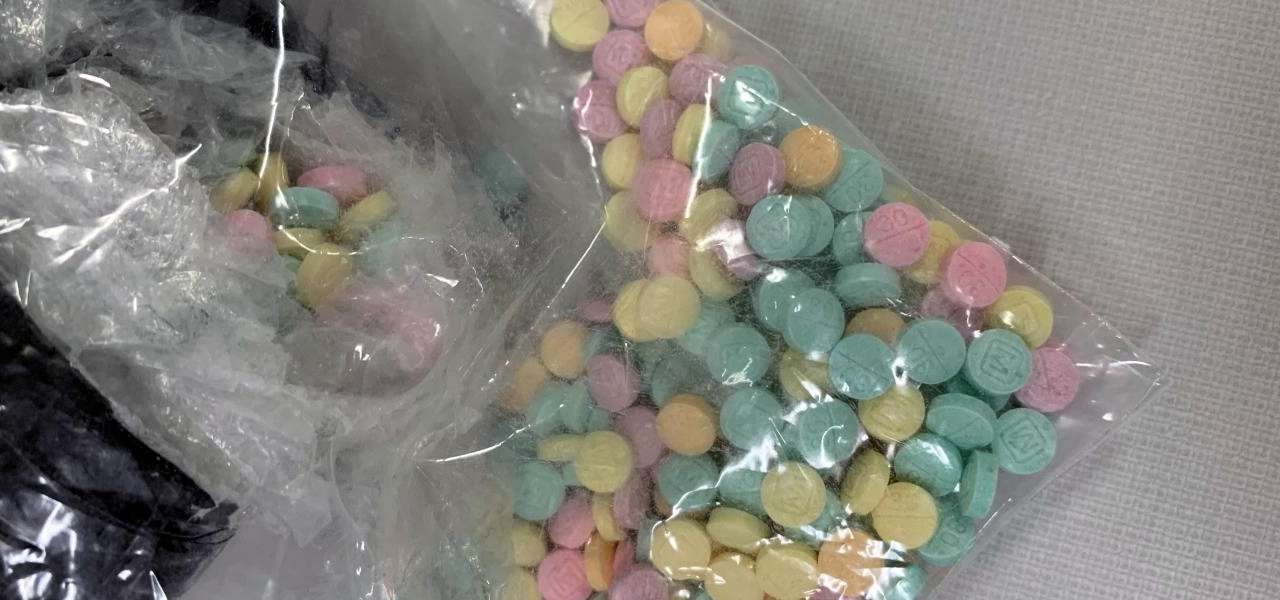 LEGO and fentanyl pills found by officers from the Drug Enforcement Administration
