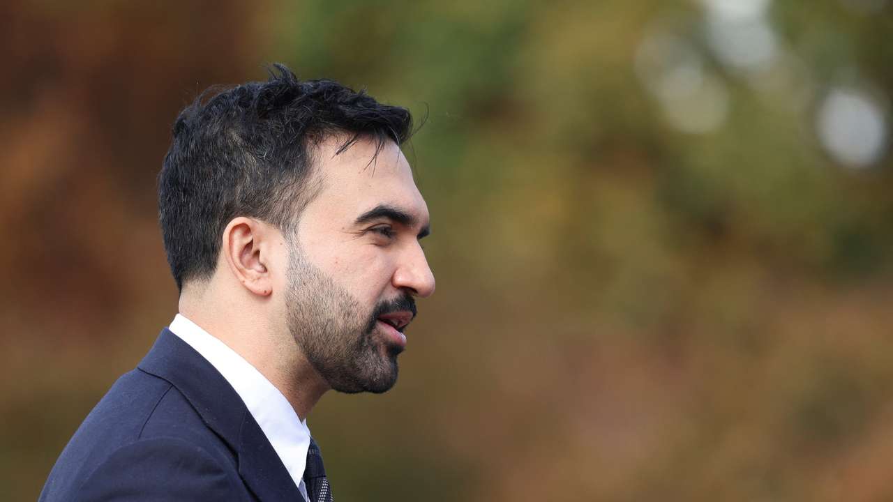 New York City mayor-elect Zohran Mamdani holds a press conference in the Queens borough of New York City
