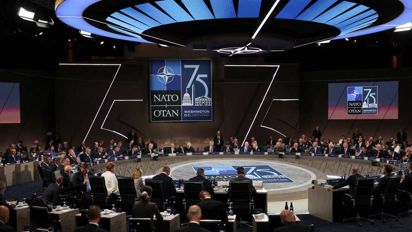 Working session at NATO's 75th anniversary summit in Washington