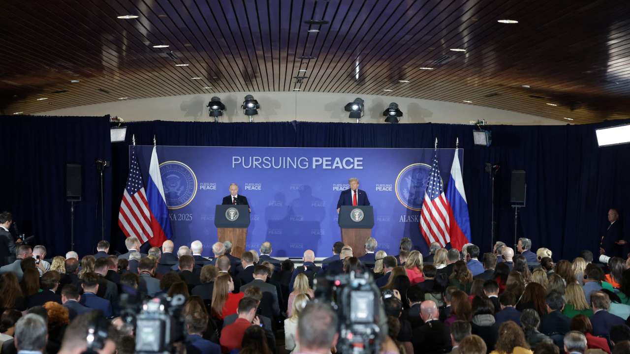 U.S. President Trump meets with Russian President Putin in Alaska