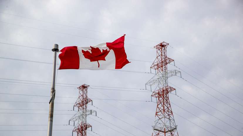 RH Saunders Generating Station, part of the Moses-Saunders Power Dam in Ontario