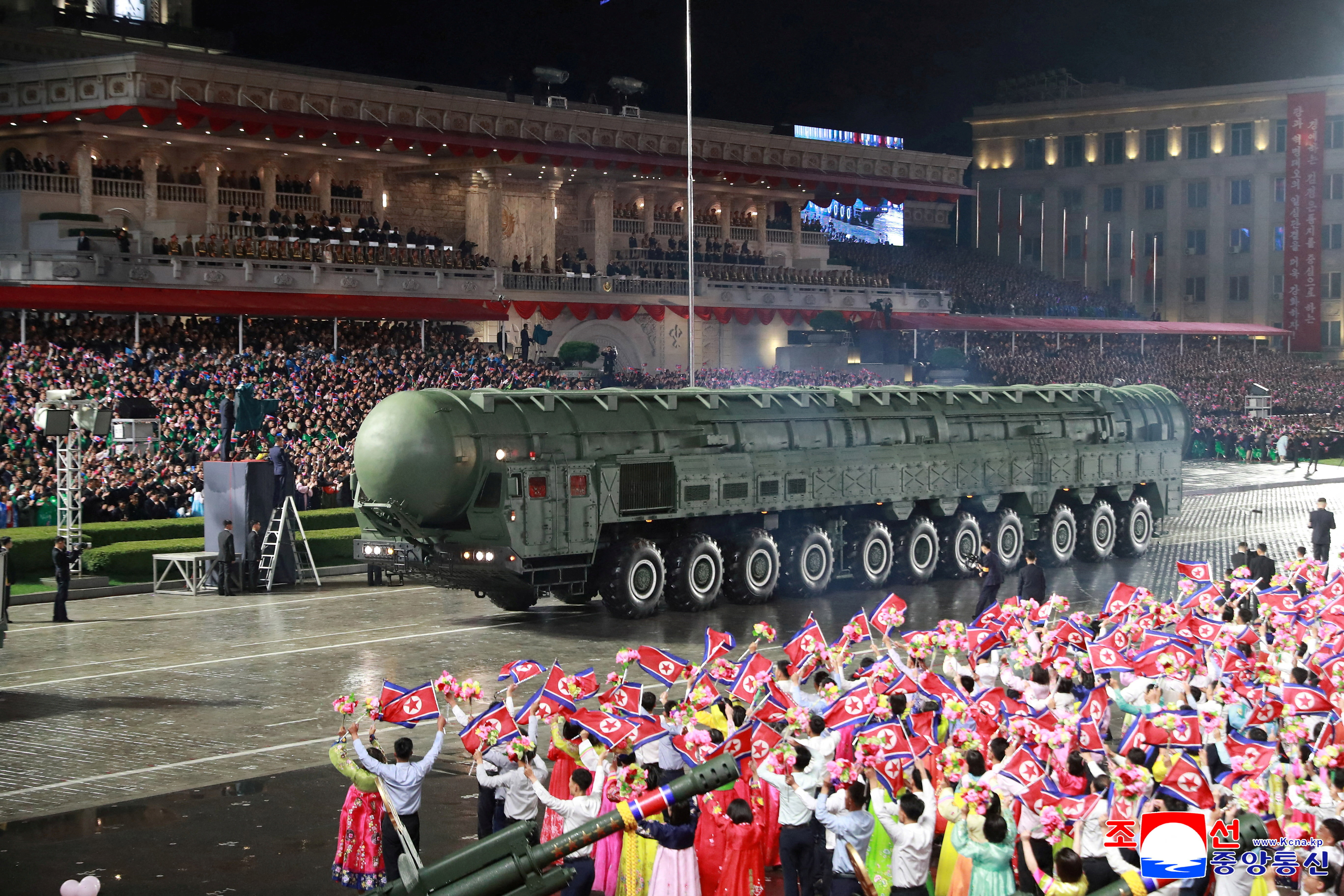 Military parade celebrating the 80th anniversary of the founding of the ruling Workers' Party of Korea (WPK), in Pyongyang