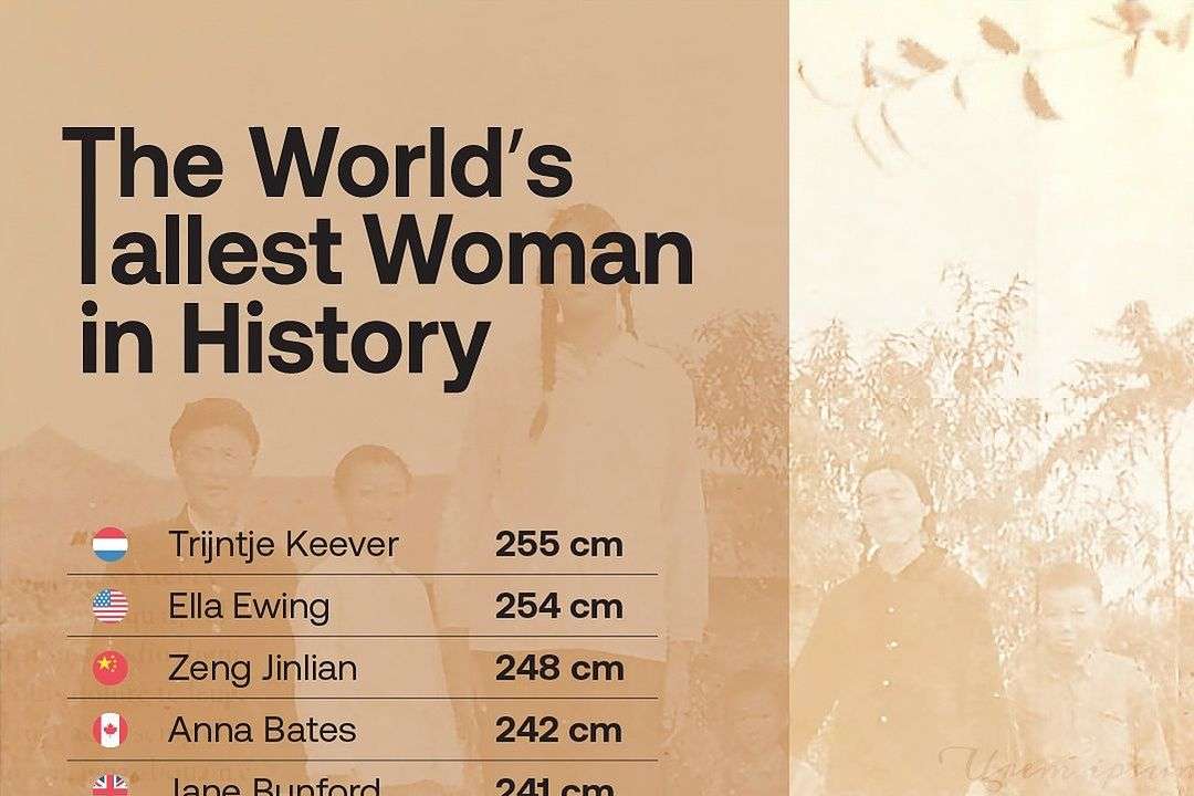 Throughout history, several women have captivated the world with their extraordinary heights and navigated unique health challenges and social perceptions, giving a glimpse into how height can shape one’s expe (1)