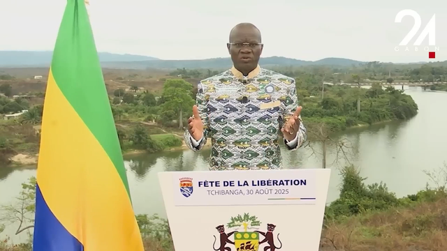 Brice Oligui Nguema marks Gabon's liberation day.
