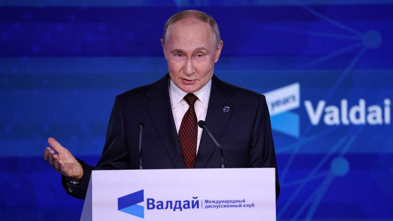 Russian President Vladimir Putin attends Valdai International Discussion Club in Sochi
